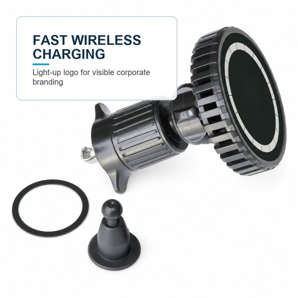Car Phone Holder Light Up Logo, Magnetic Phone holder 2