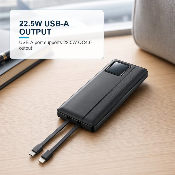Power Bank Portable Charger Digital Display 10000 mAh 6
