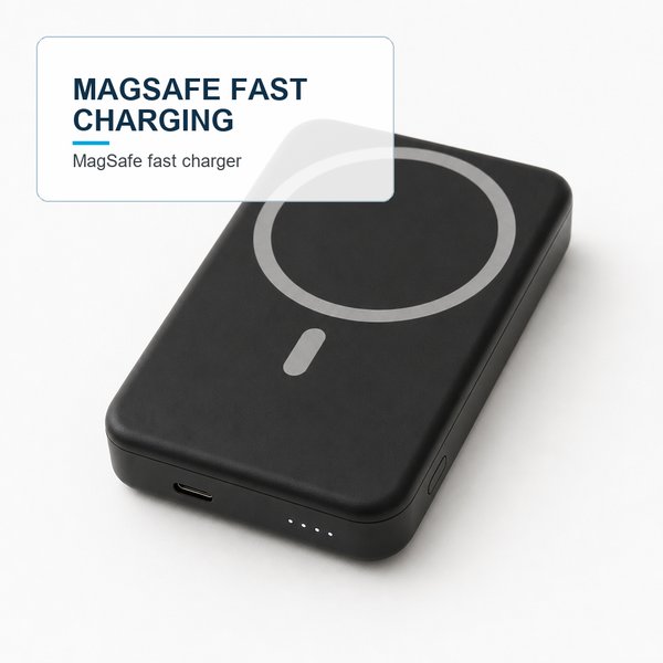 MagSafe Fast Charger Light Up Logo Power Bank 12000 mAh 3