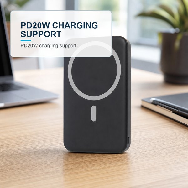 MagSafe Fast Charger Light Up Logo Power Bank 12000 mAh 5