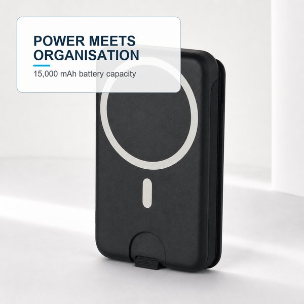 MagSafe Power wallet Light UP Logo Power bank Charger Card wallet 2