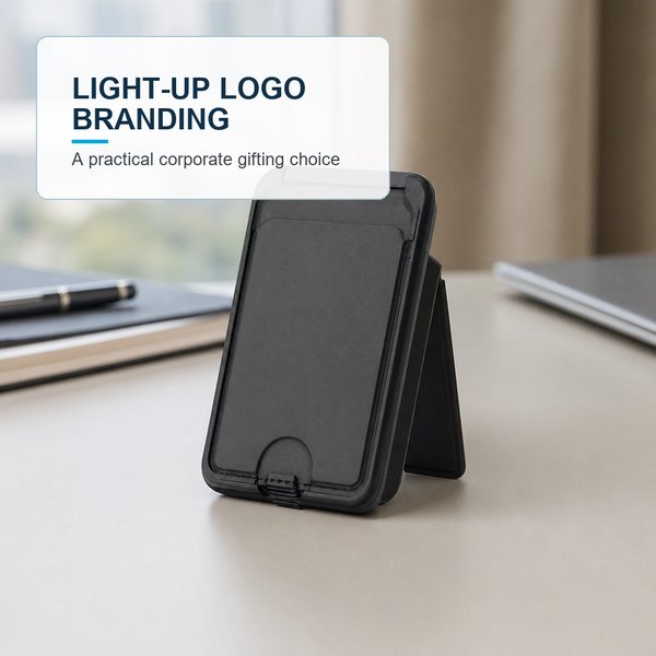 MagSafe Power wallet Light UP Logo Power bank Charger Card wallet 7