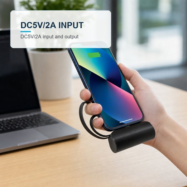Mini Power Bank Travel portable External Battery Charger 5000 mAh 5