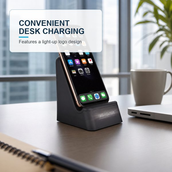 Light Up Logo Wireless Charging Stand 5