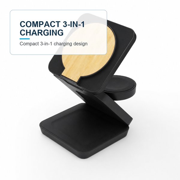 Multifunctional Magnetic Wireless Charger Compact 3 in 1 2