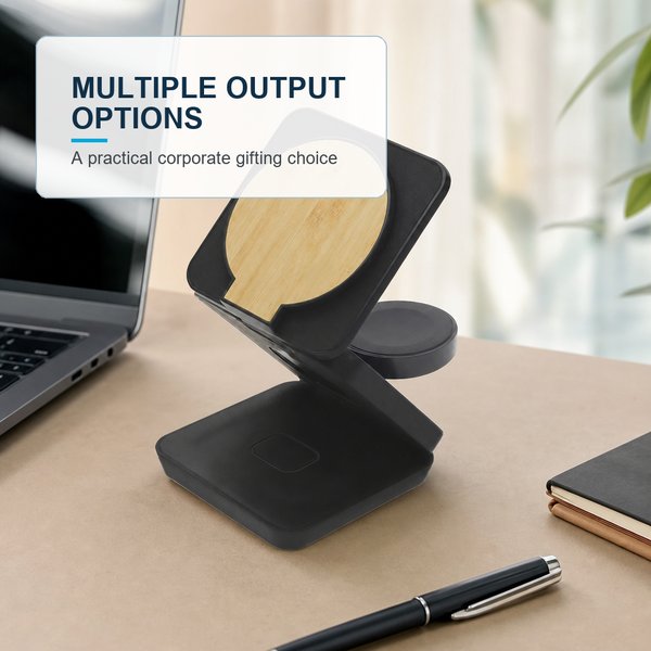 Multifunctional Magnetic Wireless Charger Compact 3 in 1 7